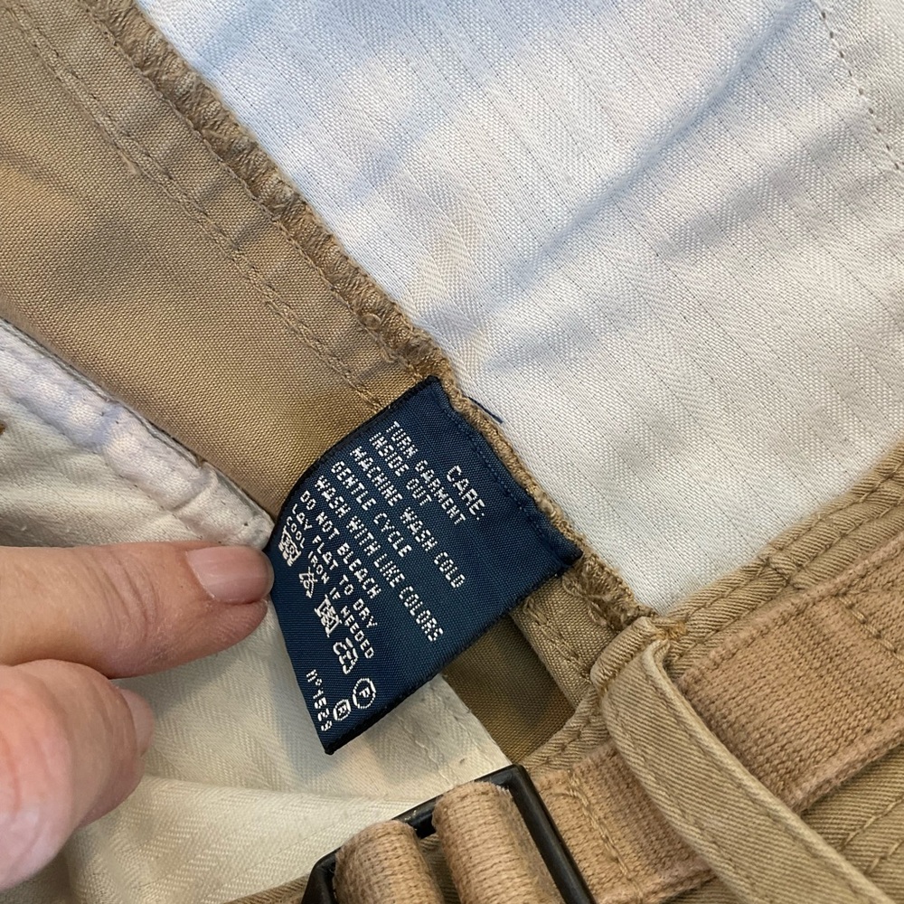 Ralph Lauren Skinny-fitting khaki cargo trousers with stretch, pockets, Sz 4 - Picture 7 of 13